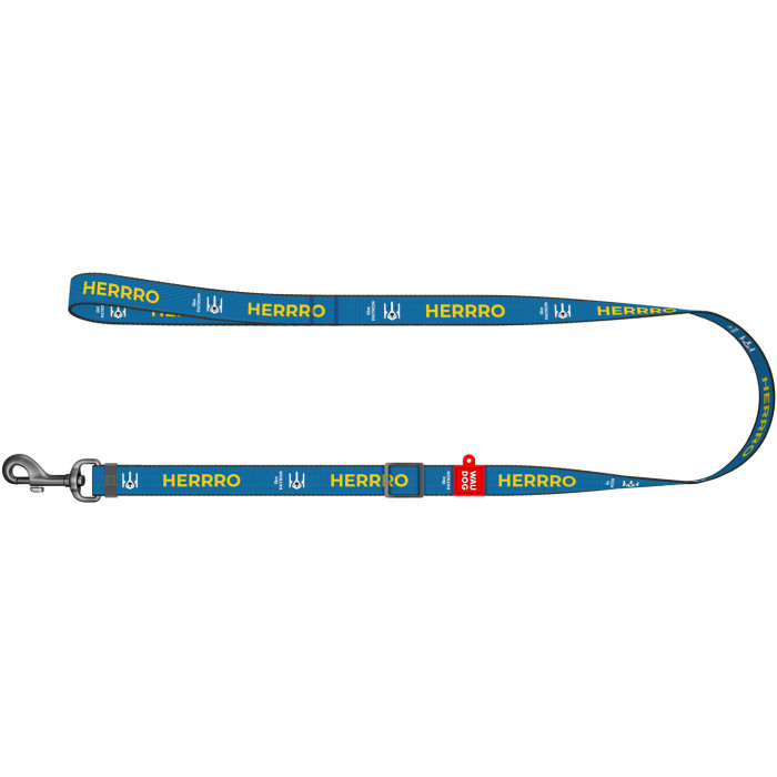 Повідець для собак нейлоновий WAUDOG Nylon малюнок "Патрон", регульований, M, Ш 20 мм, Дл 152-183 см