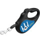 Повідець-рулетка для собак WAUDOG R-leash, малюнок "Патрон", S, до 15 кг, 5 м, стрічка, що відбиває світло.