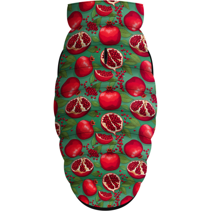Курточка для собак WAUDOG Clothes рисунок "Гранаты", M45, В 61-65 см, С 38-42 см