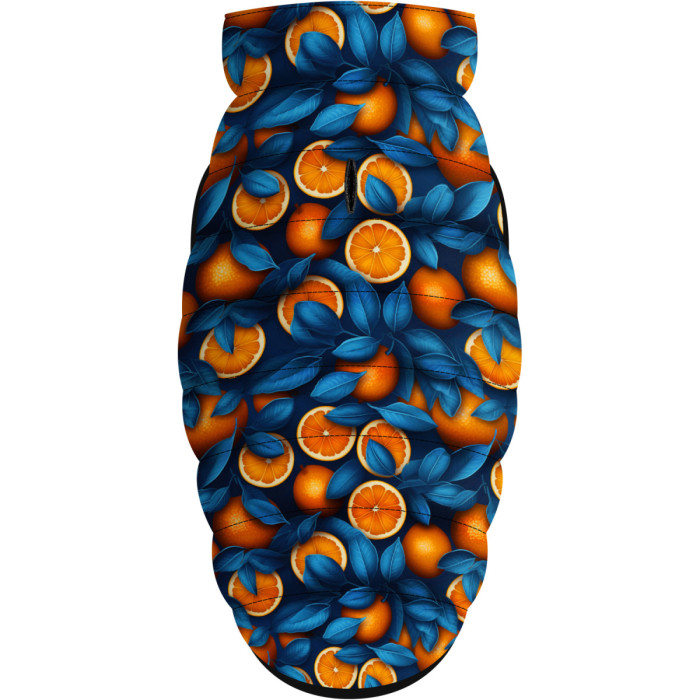 Курточка для собак WAUDOG Clothes рисунок "Апельсины", M45, В 61-65 см, С 38-42 см