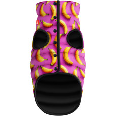 Курточка для собак WAUDOG Clothes рисунок "Бананы на розовом", XS22, В 33-36 см, С 19-22 см