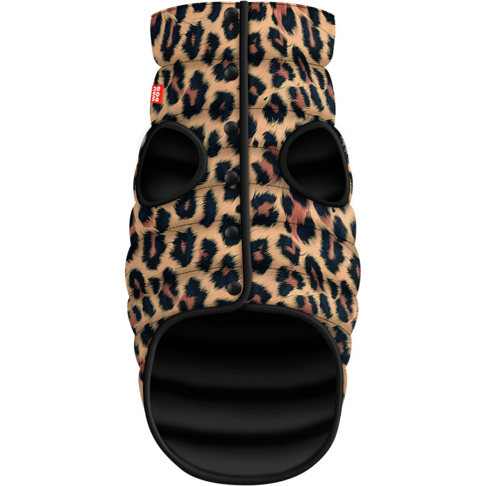 Курточка для собак WAUDOG Clothes рисунок "Леопард", XS25, В 37-40 см, С 24-27 см