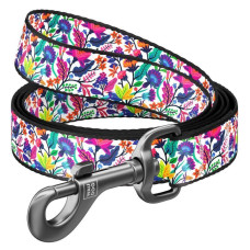 Повідець WAUDOG Nylon малюнок "Чарівні квіти" S 122 см