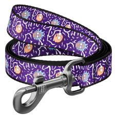 Поводок для собак нейлоновый WAUDOG Nylon, рисунок "Рик и Морти 2", S, 15 мм, 122 cм