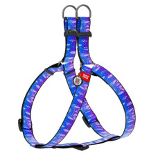 Шлея WAUDOG Nylon з QR паспортом, малюнок "Ловець снів" L 60-90 см