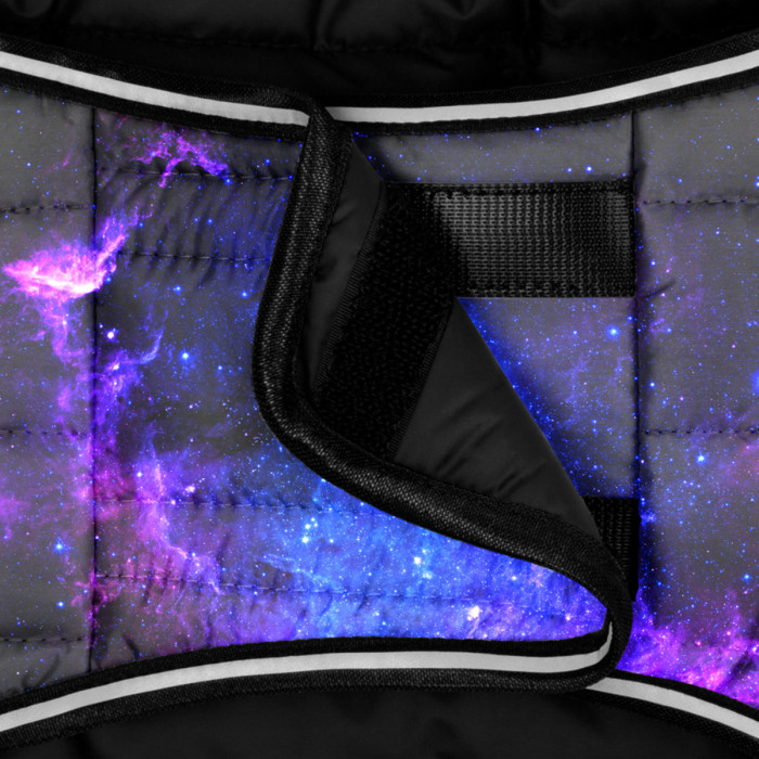 Курточка-накидка для собак WAUDOG Clothes, рисунок "NASA21", S, А 32 см, B 41-51 см, С 23-32 см