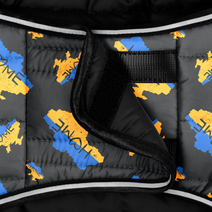 Курточка-накидка для собак WAUDOG Clothes, рисунок "Дом", M, А 37 см, B 52-62 см, С 37-46 см