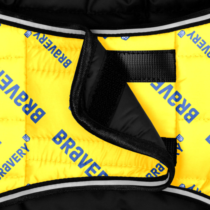 Курточка-накидка для собак WAUDOG Clothes, малюнок "Сміливість", L, А 41 см, B 58-70 см, З 42-52 см