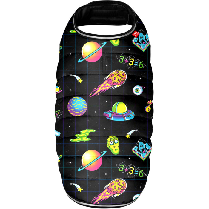 Курточка-накидка для собак WAUDOG Clothes, рисунок "Год и Морти 2", XL, А 47 см, B 68-80 см, С 42-52 см