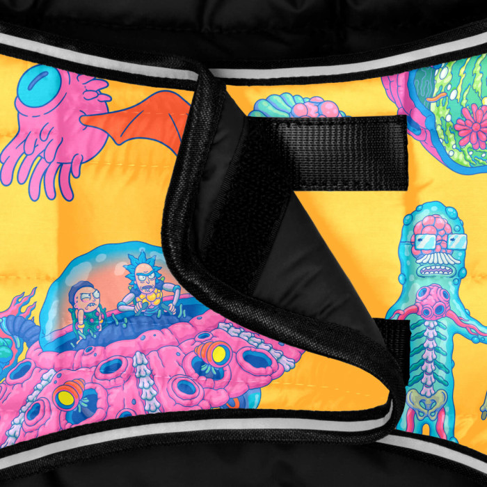 Курточка-накидка для собак WAUDOG Clothes, рисунок "Год и Морти 3", XL, А 47 см, B 68-80 см, С 42-52 см