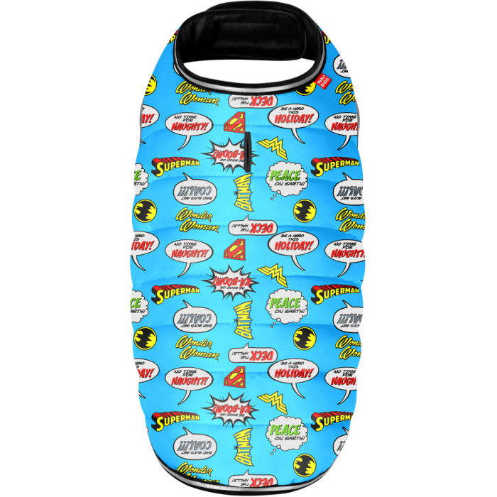 Курточка-накидка для собак WAUDOG Clothes, рисунок "Лига Справедливости", XXS, А 23 см, B 29-36 см, С 14-20 см