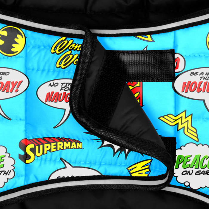 Курточка-накидка для собак WAUDOG Clothes, рисунок "Лига Справедливости", XXS, А 23 см, B 29-36 см, С 14-20 см