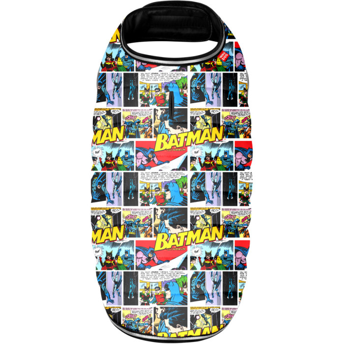 Курточка-накидка для собак WAUDOG Clothes, малюнок "Бетмен комікс", XL, А 47 см, B 68-80 см, С 42-52 см