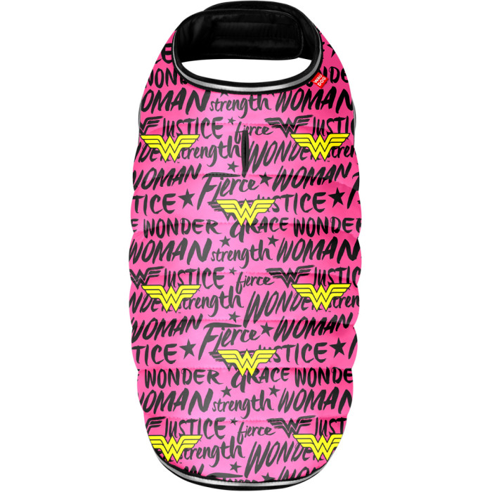 Курточка-накидка для собак WAUDOG Clothes, рисунок "Чудо-женщина в розовом", XXS, А 23 см, B 29-36 см, С 14-20 см