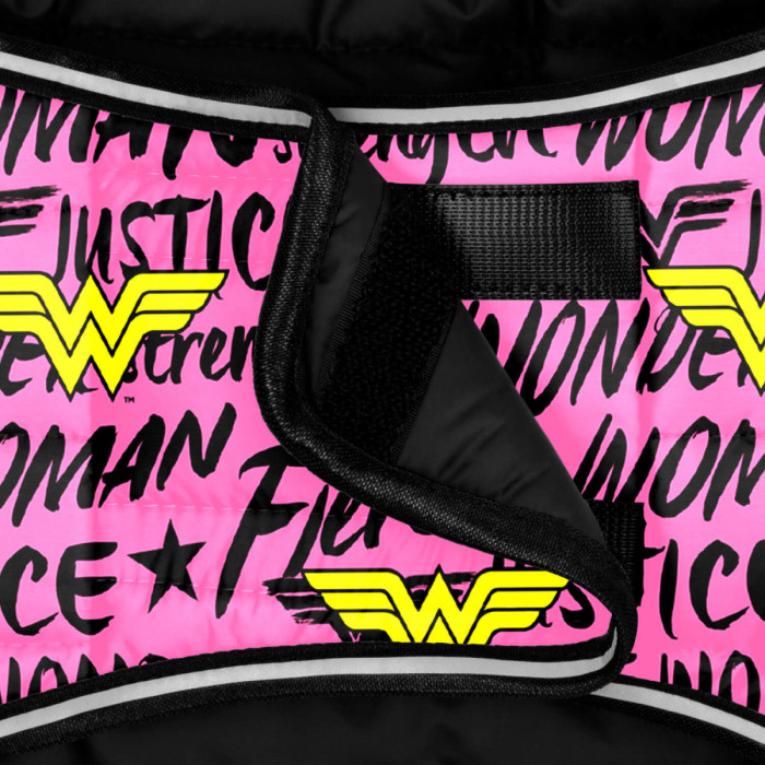 Курточка-накидка для собак WAUDOG Clothes, рисунок "Чудо-женщина в розовом", XXS, А 23 см, B 29-36 см, С 14-20 см