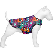 Курточка-накидка для собак WAUDOG Clothes, рисунок "Зубастые монстры", XXS, А 23 см, B 29-36 см, С 14-20 см