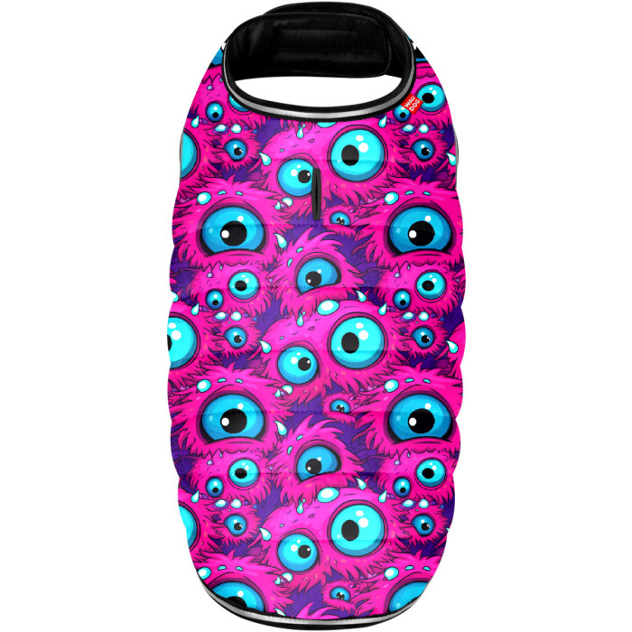 Курточка-накидка для собак WAUDOG Clothes, рисунок "Глаз монстра", L, А 41 см, B 58-70 см, С 42-52 см