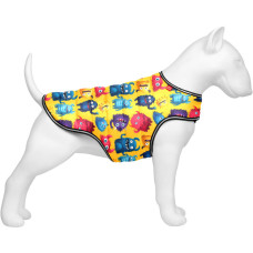 Курточка-накидка для собак WAUDOG Clothes, рисунок "Мохнатые монстры", XXS, А 23 см, B 29-36 см, С 14-20 см