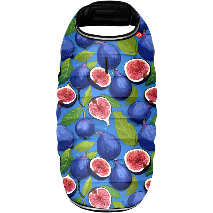 Курточка-накидка для собак WAUDOG Clothes, рисунок "Инжир", M, А 37 см, B 52-62 см, С 36-47 см