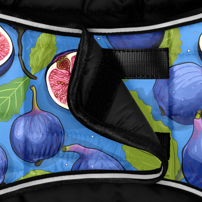 Курточка-накидка для собак WAUDOG Clothes, рисунок "Инжир", M, А 37 см, B 52-62 см, С 36-47 см