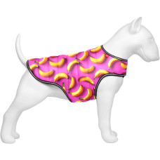 Курточка-накидка для собак WAUDOG Clothes, рисунок "Бананы на розовом", XXS, А 23 см, B 29-36 см, С 14-20 см