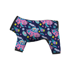 Дождевик для собак WAUDOG Clothes рисунок "Рик и Морти 1", L50, В 70-74 см, С 47-50 см