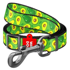 Поводок WAUDOG Nylon, регулируемый, рисунок "Авокадо", 152-183 см S 15мм
