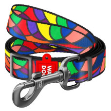 Поводок WAUDOG Nylon, регулируемый, рисунок "Витраж", 152-183 см S 15мм
