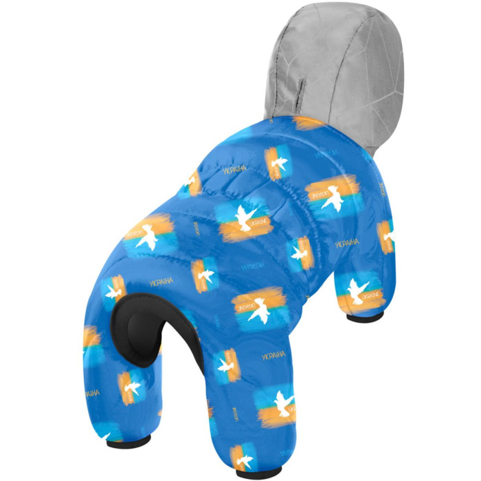Комбінезон для собак WAUDOG Clothes малюнок "Прапор", S40, 58-61 см, З 33-38 см