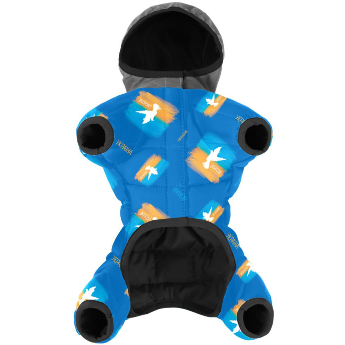 Комбінезон для собак WAUDOG Clothes малюнок "Прапор", S40, 58-61 см, З 33-38 см