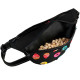 Поясная сумка-бананка WAUDOG с рисунком «Пончики» для корма и аксессуаров