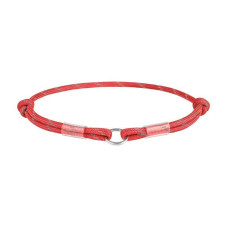 Шнурок для адресника з паракорду WAUDOG Smart ID, світловідбивний, червоний S 25-45 см