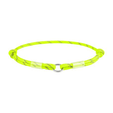 Шнурок для адресника з паракорду WAUDOG Smart ID, світловідбивний, M, Д 4 мм, 42-76 см, жовтий