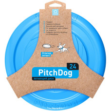 Игровая тарелка для апортировки PitchDog, диаметр 24 см  голубой