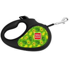 Поводок-рулетка WAUDOG, рисунок "Авокадо" XS 300 см