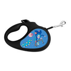 Поводок-рулетка для собак WAUDOG R-leash, рисунок "Рик и Морти 3", XS, до 12 кг, 3 м, светоотражающая лента