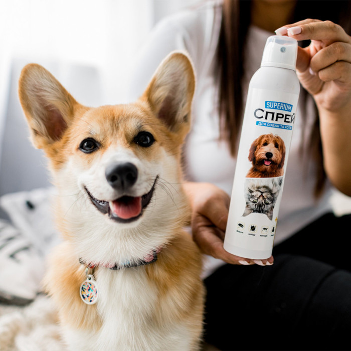 SUPERIUM противопаразитарный спрей для собак и кошек, 300 мл