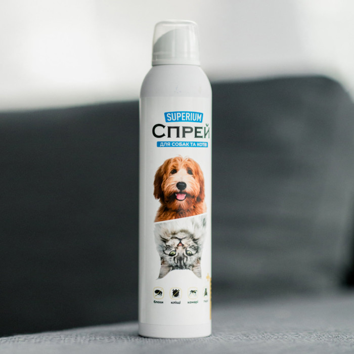 SUPERIUM противопаразитарный спрей для собак и кошек, 300 мл