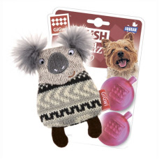 Іграшка для собак Коала з пищалкою GiGwi Plush, текстиль, 10 см
