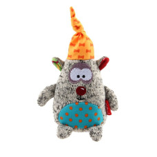 Іграшка для собак Ведмідь із пищалкою GiGwi Plush, текстиль, 10 см