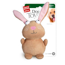 Іграшка для собак Кролик з пищалкою GiGwi Plush, плюш, 16 см