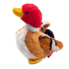 Іграшка для собак Качка з пищалкою GiGwi Plush, плюш, 11 см