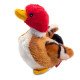 Игрушка для собак Утка с пищалкой GiGwi Plush, плюш, 11 см