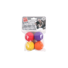 Іграшка для котів Чотири м'ячики для кішки GiGwi Catch&scratch, ЄВА, 4 см