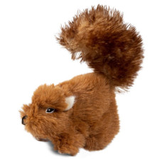 Игрушка для собак Белка с пищалкой GiGwi Plush, искусственный мех, 16 см