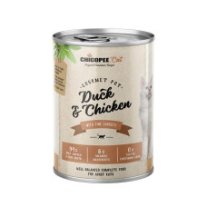 Консерви Chicopee Cat Adult Gourmet pot Duck & Chicken для кішок, з куркою та качкою 400г