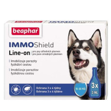Противопаразитарные капли для собак 15-30 кг Beaphar IMMO Shield (3 пип.)