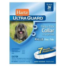 Ошейник от блох и клещей Ultra Guard Hartz, для крупных собак, белый, 65 см 