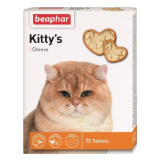 Витаминизированное лакомство для котов Beaphar Kitty's + Cheese с сыром, 75 таб