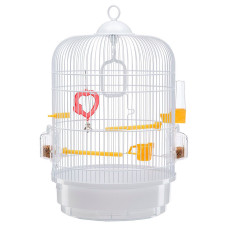 Клетка CAGE REGINA WHITE для канареек и мелких экзотических птиц 32,5 x 49 cm